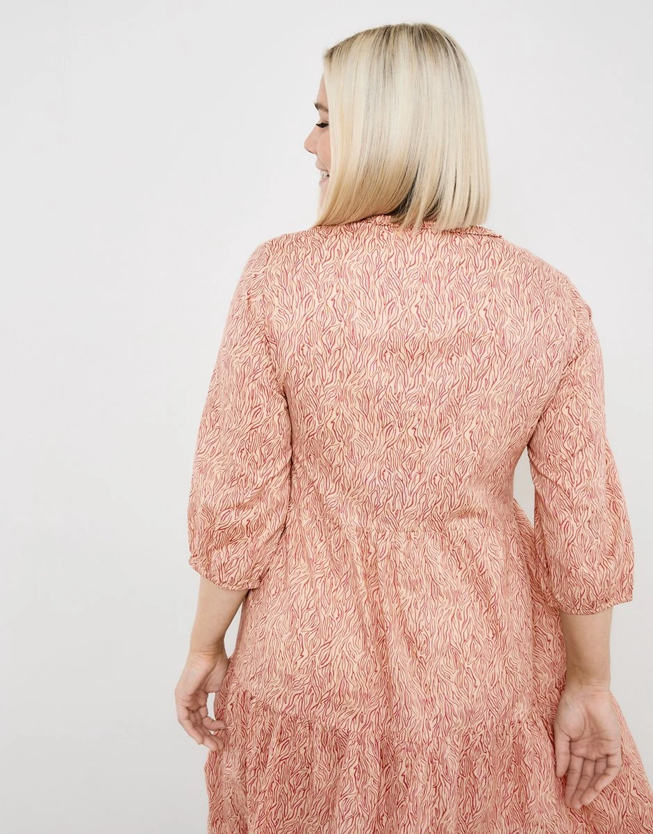 SAMOON Dames Zomerjurk Mellow Buff Gemustert-48 6 SAMOON Dames Zomerjurk Mellow Buff Gemustert-48 - Afbeelding 4