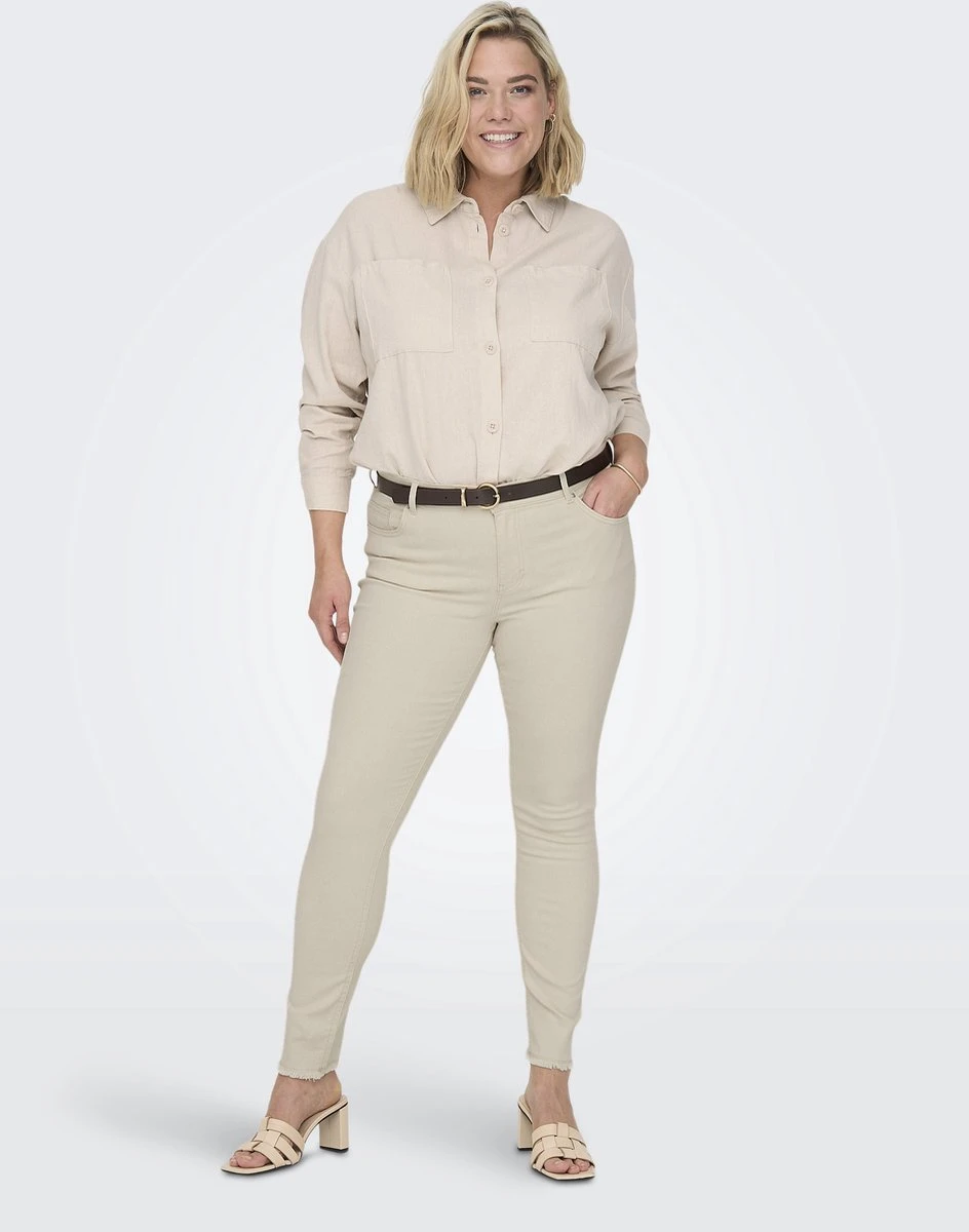 ONLY CARMAKOMA CARWILLY REG ANK RAW SK DNM DOT019 NOOS Dames Jeans - Maat 44 X L32 9 ONLY CARMAKOMA CARWILLY REG ANK RAW SK DNM DOT019 NOOS Dames Jeans - Maat 44 X L32 - Afbeelding 7