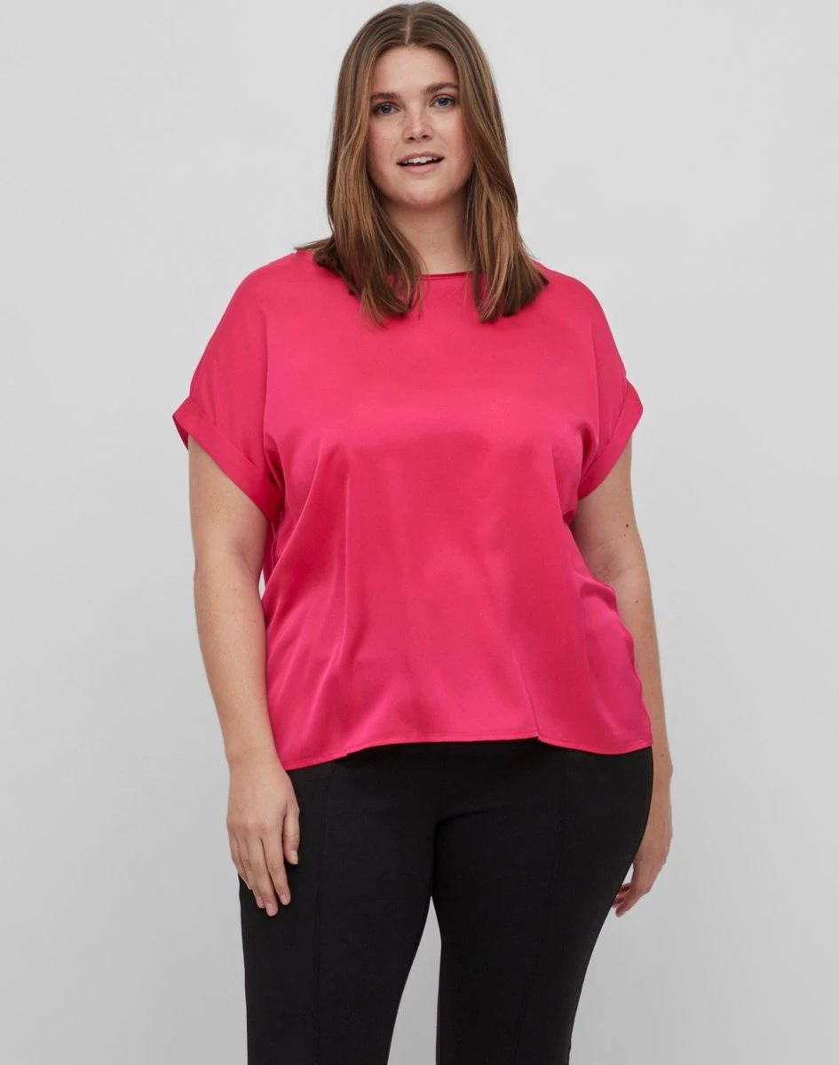 EVOKED VILA VIELLETTE S/S SATIN TOP/SU/CUR - NOOS Dames - Maat 48 5 EVOKED VILA VIELLETTE S/S SATIN TOP/SU/CUR - NOOS Dames - Maat 48 - Afbeelding 3