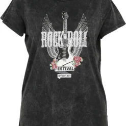 Paprika Gebleekt T-shirt Met Rockprint -Pantalonix Verkoopwinkel 949x1200 1