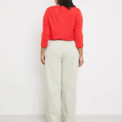 SAMOON Dames Broek Carlotta Stone-42 -Pantalonix Verkoopwinkel 956x1200 2