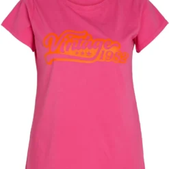 Paprika Effen T-shirt Met Opschrift 'Vintage' -Pantalonix Verkoopwinkel 957x1200