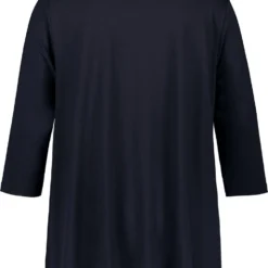 SAMOON Dames Shirt Met 3/4-mouwen Navy Gemustert-50 -Pantalonix Verkoopwinkel 968x1200 1