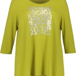 SAMOON Dames Shirt Met 3/4-mouwen Citronella Gemustert-52 -Pantalonix Verkoopwinkel 975x1200 2