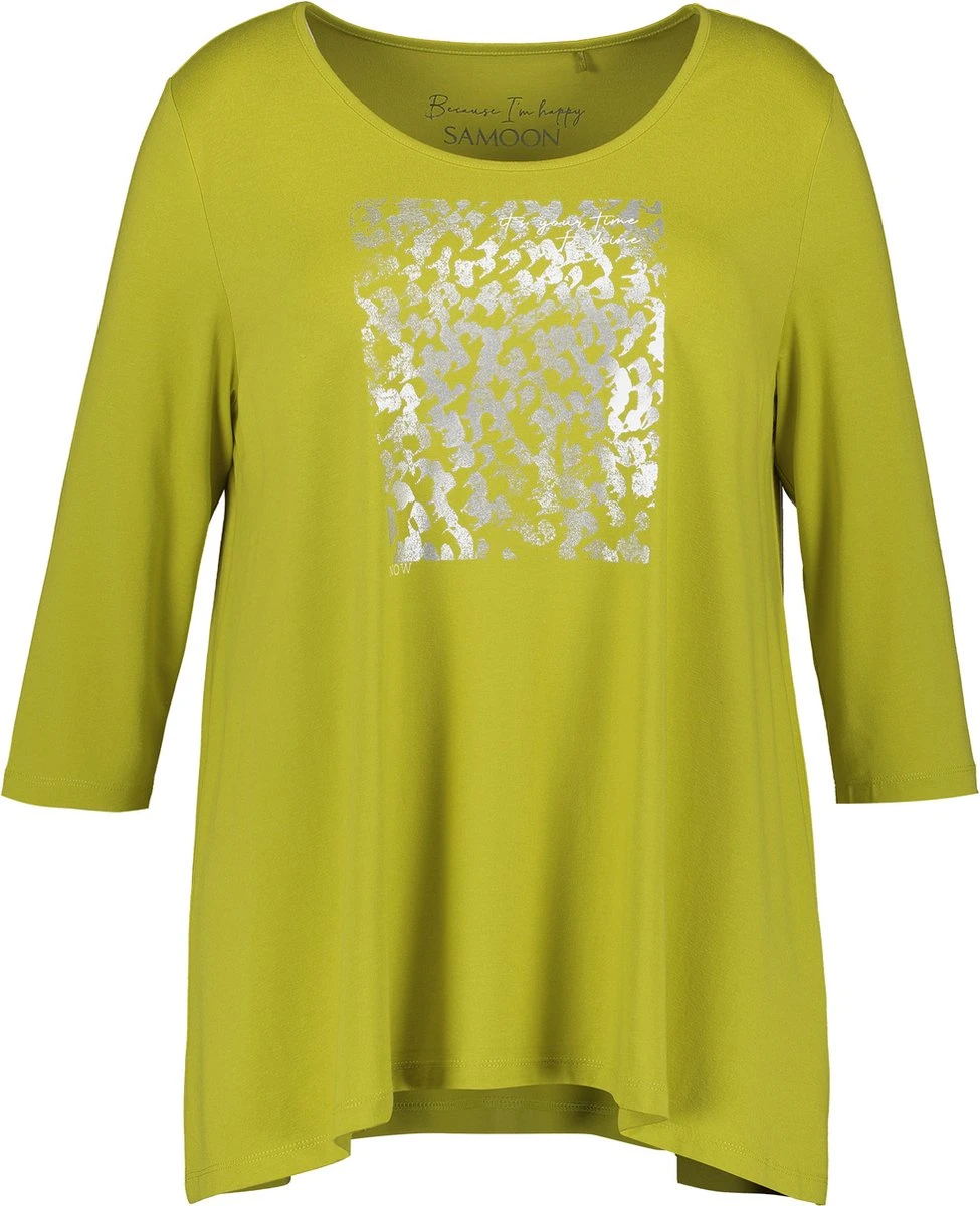 SAMOON Dames Shirt Met 3/4-mouwen Citronella Gemustert-42 4 SAMOON Dames Shirt Met 3/4-mouwen Citronella Gemustert-42 - Afbeelding 2