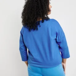 SAMOON Dames Shirt Met 3/4-mouwen Blue Bonnet Gemustert-42 11 SAMOON Dames Shirt Met 3/4-mouwen Blue Bonnet Gemustert-42 -Pantalonix Verkoopwinkel 977x1200 2