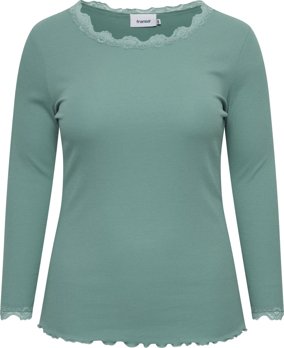 Fransa Plus Size Selection FPZAMOND TEE 1 Dames T-shirt - Maat 54/56 3 Fransa Plus Size Selection FPZAMOND TEE 1 Dames T-shirt - Maat 54/56