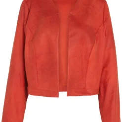 Paprika Kort, Effen Jasje Met Leereffect -Pantalonix Verkoopwinkel 990x1200 1